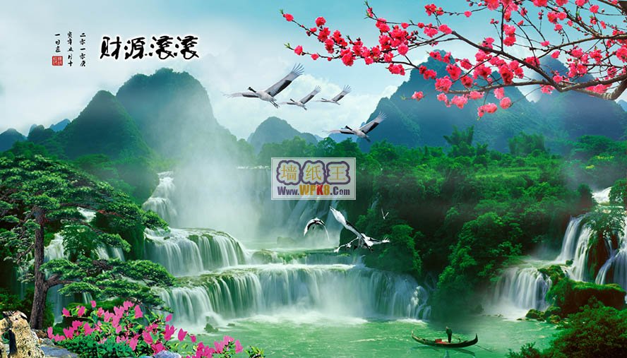 上海壁画厂推荐XS380现代风景墙壁画38061