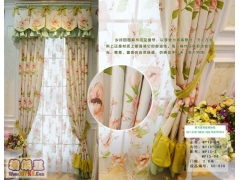 上海韩式田园窗帘专卖