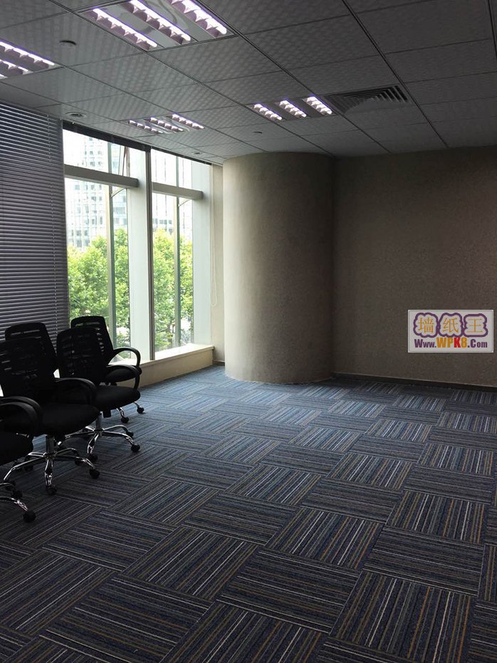 上海浦东陆家嘴未来资产大厦办公室装修用无缝墙纸1